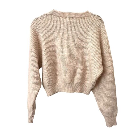 PIPPA RIDLEY Giselle Mohair Crewneck Sweater Beige NWT Small - Picture 3 of 6